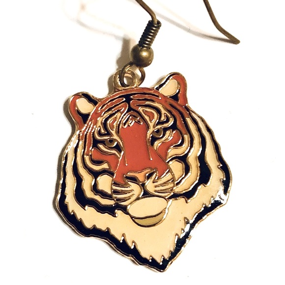 Tiger Earrings - Picture 1 of 3